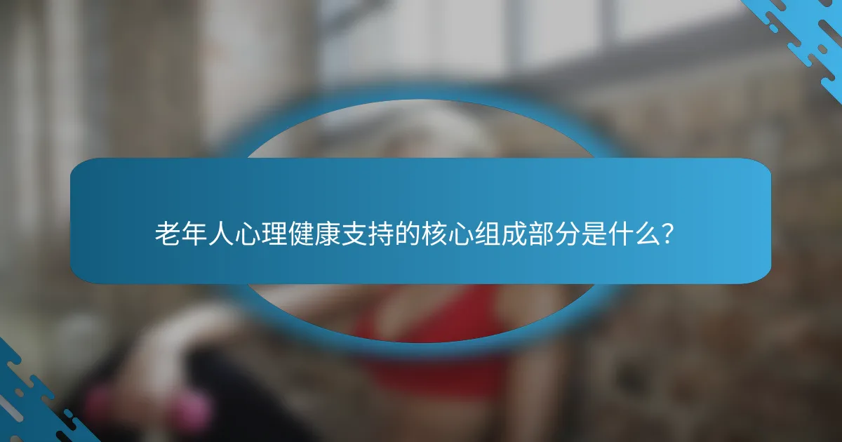 老年人心理健康支持的核心组成部分是什么？